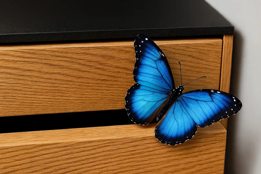 KaseCab – detalle de mariposa