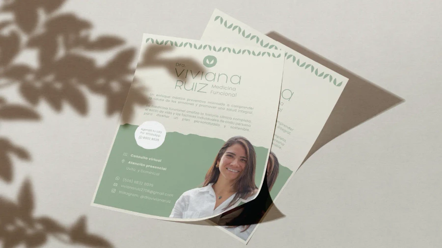 Dra. Viviana Ruiz - Mockup de marca